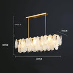 Modern Frosted Glass Ceiling Chandelier Pendant Lamp for Living Room Home Decor