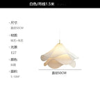 Fabric Pendant LED Light: Nordic Designer Hanging Lamp for Bedroom Decor