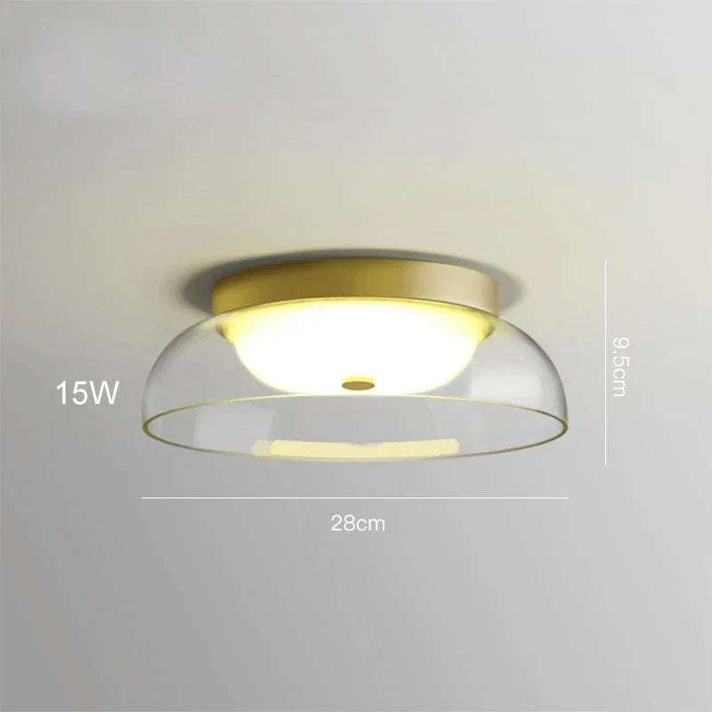 Glass Nordic Pendant Light: Modern LED Hanging Lamp for Home Decor