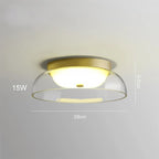 Glass Nordic Pendant Light: Modern LED Hanging Lamp for Home Decor