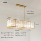 Modern Iron Crystal Chandelier for Home Decor and Dining Table