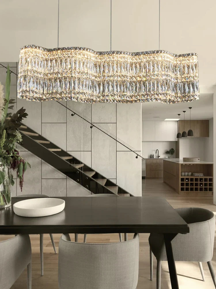 Crystal Chandelier Pendant Light, Elegant Hanging Lamp Fixture