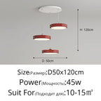 Circular Modern Chandelier Pendant Light Dimmable Indoor Lamp for Dining & Kitchen Island