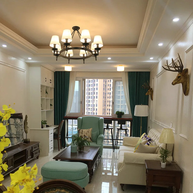 Retro Iron Pendant Lamp Classic Design Lighting Fixture