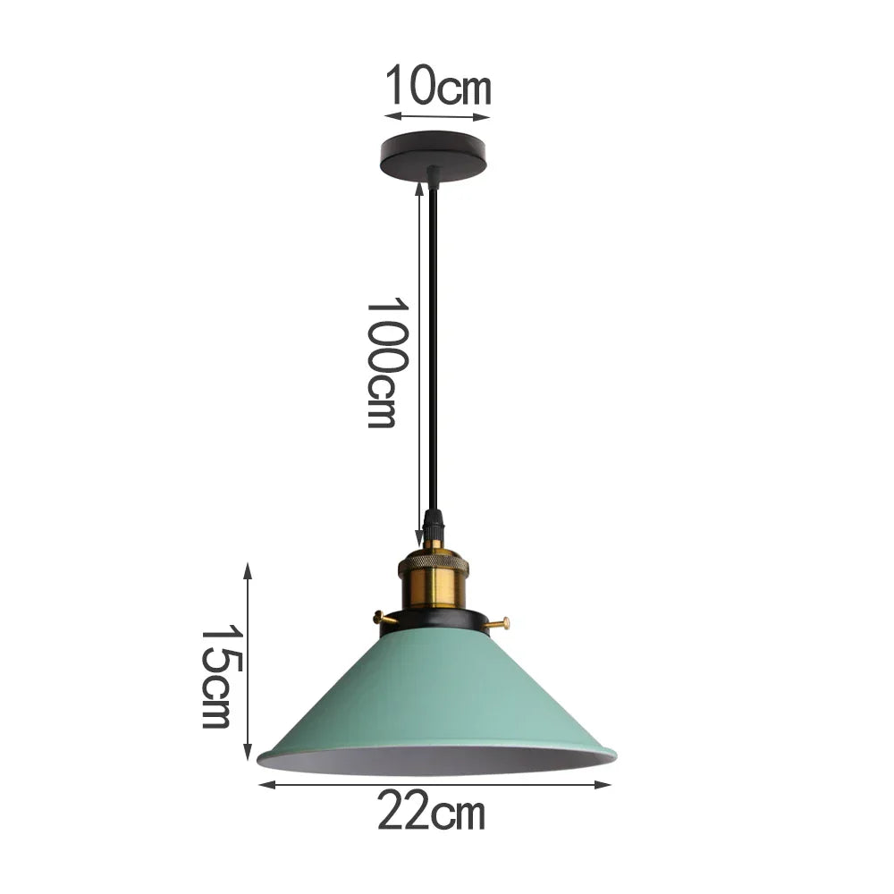 Modern Nordic Aluminum Pendant Lights for Kitchen Living Room, E27 LED Suspension Luminaire
