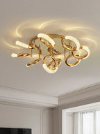 Circle Ring LED Ceiling Light - Modern Minimalist Luxury Acrylic Bedroom Lighting Fixtures