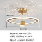 Luxury LED Ceiling Chandelier Dimmable Fixture for Living Room, Bedroom, Dining Décor