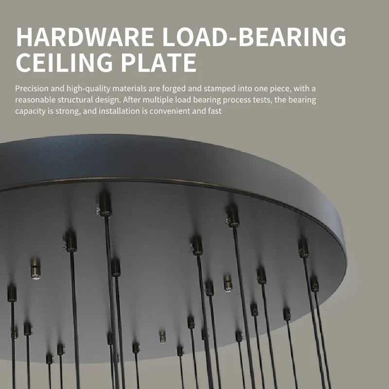 Crystal Bubble Chandelier Pendant Light - Modern Staircase Hanging Fixture