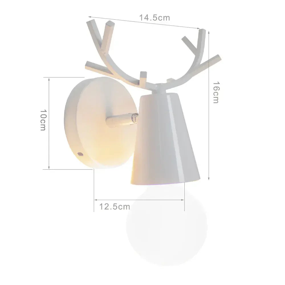 Industrial LED Wall Sconce Iron Bedside Lamp Retro Loft Indoor Lighting