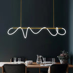 Modern Minimalist Dimmable LED Chandelier for Home Decor and Dining Room