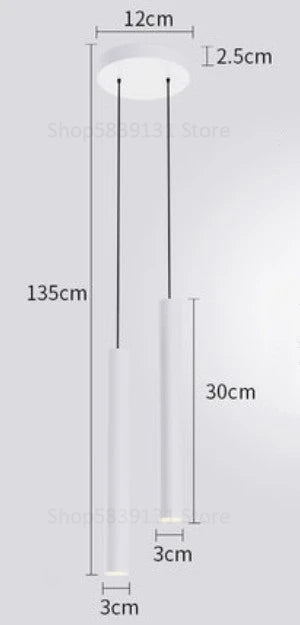 Modern Minimalist LED Pendant Lights for Living Room and Bedside