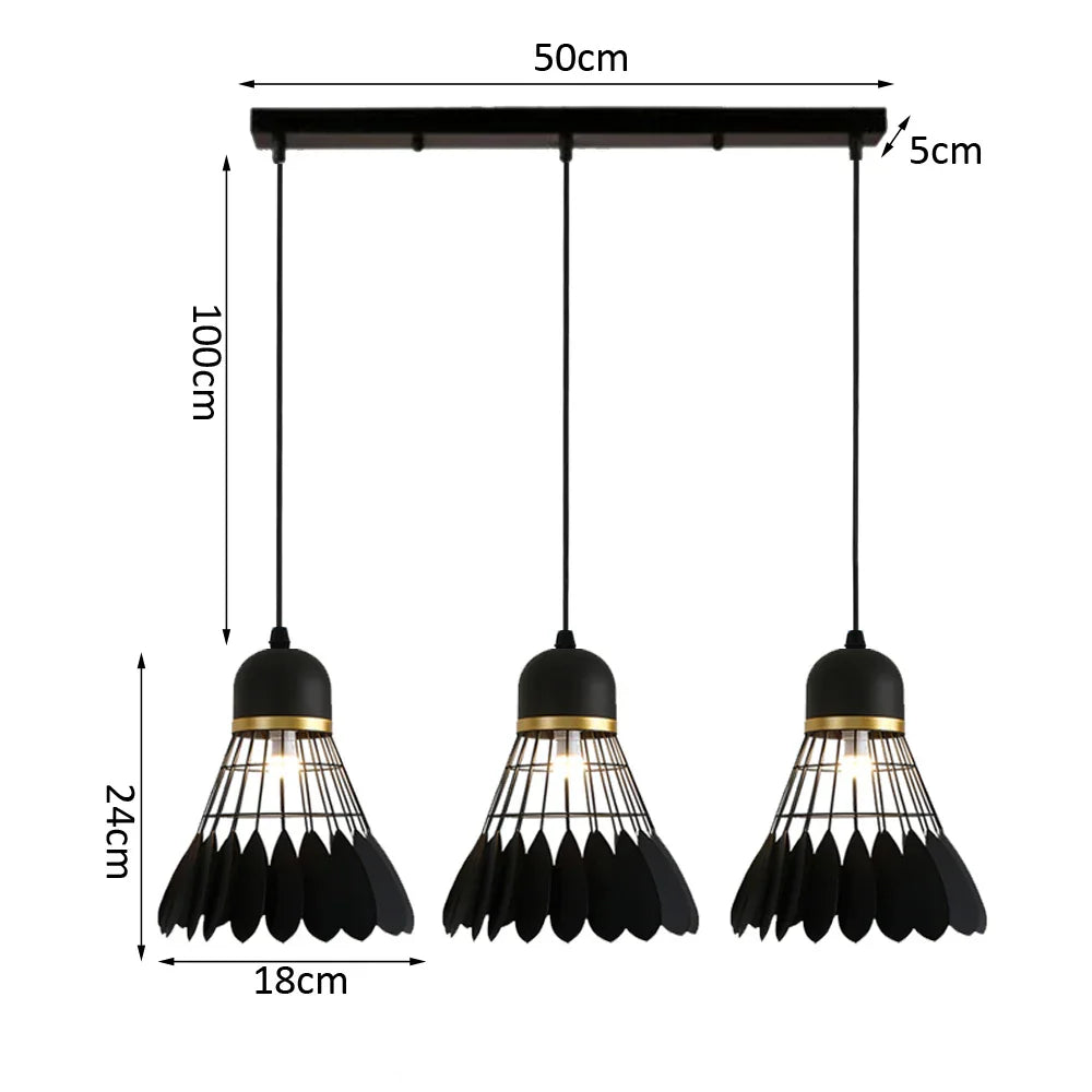 Nordic Retro LED Pendant Chandelier for Modern Home Lighting