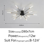 Nordic Gold LED Chandelier Ceiling Lights for Home Lighting