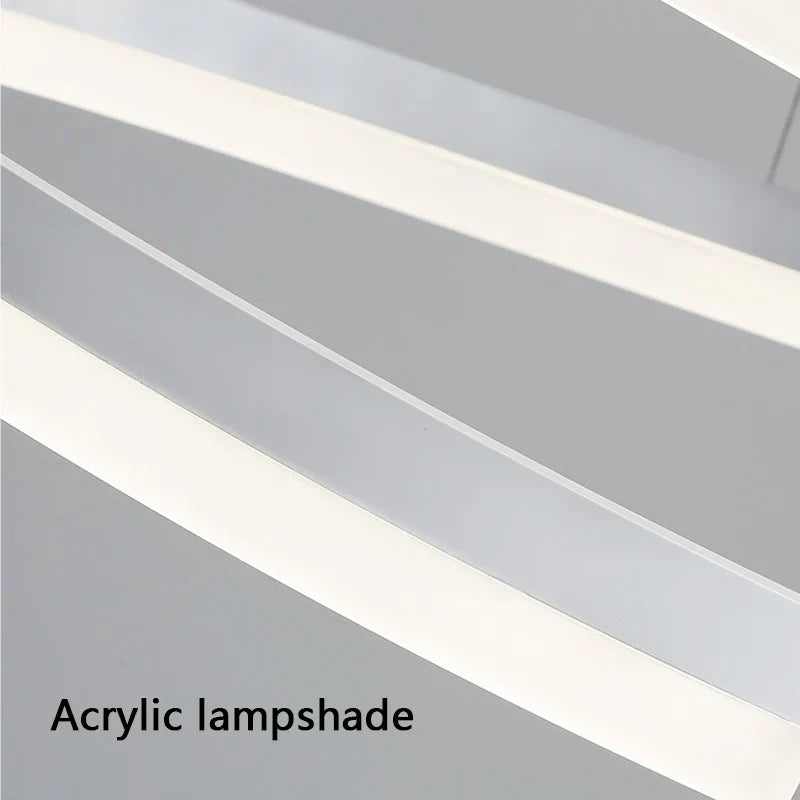 Nordic LED Pendant Lights Dimmable Chandelier Ring Lamp Fixture