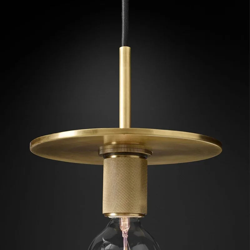 Gold LED Pendant Light – Luxury Nordic Retro Design