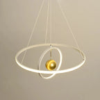 Circular Iron Ball Pendant Chandelier LED Lighting Fixtures