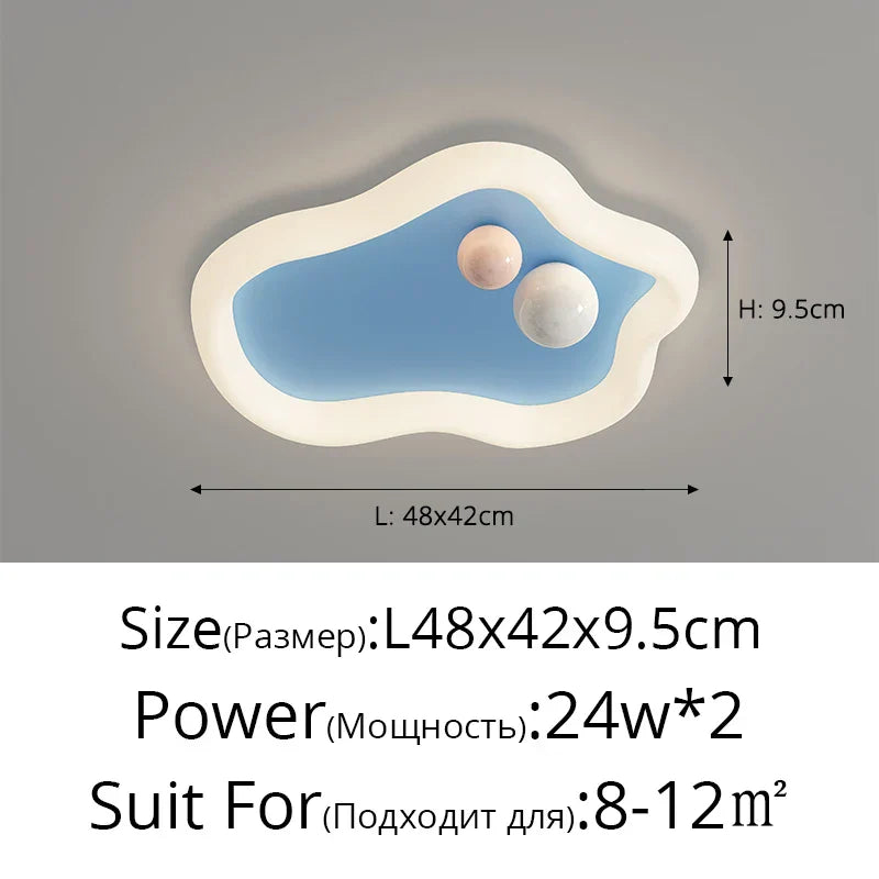 Kids Room Ceiling Lights Pink Blue Modern Children's Lamp for Home Decor