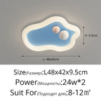 Kids Room Ceiling Lights Pink Blue Modern Children's Lamp for Home Decor