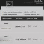 Modern Dimmable LED Chandelier for Long Dining Table, Kitchen, Bar - Pendant Lights