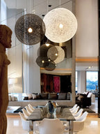 Hemp Rattan Sphere Pendant Lights for Home Decor & Lighting