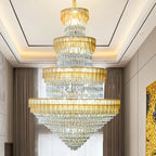 European-Style Duplex Villa Loft Crystal Chandelier - High-End Luxury Lighting Solution