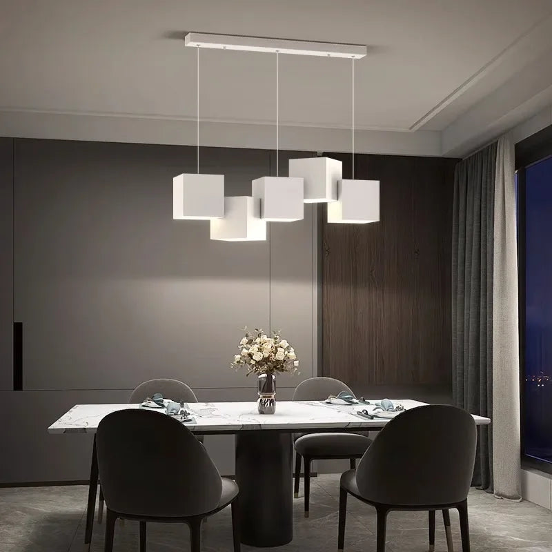 Magic Cube LED Pendant Lights for Dining Room Living Room Fixtures