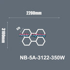 Hexagonal Ceiling & Wall LED Panel Lights for Salon Car Beauty Shop