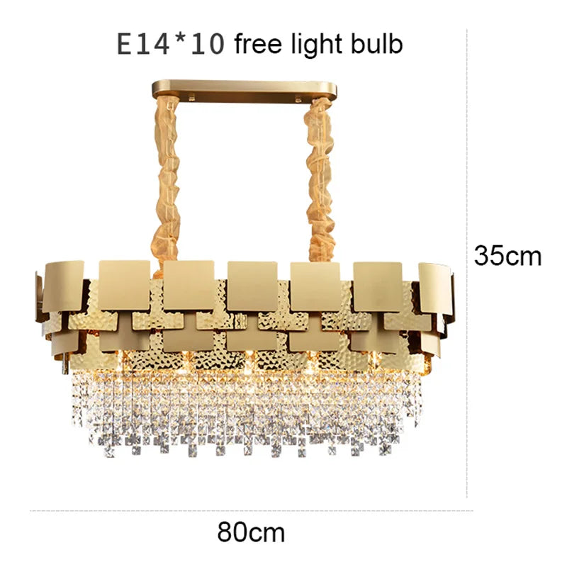 Crystal Chandelier: Modern Luxury Lighting for Living Room, Dining, and Bedroom