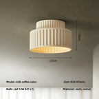 Nordic Creamy LED Ceiling Lamp - Wabi Sabi Style Bedroom Home Decor Fixtures