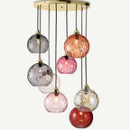 Glass Ball Lustre Pendant Lights - Modern Nordic Design for Kitchen, Bedroom, or Restaurant