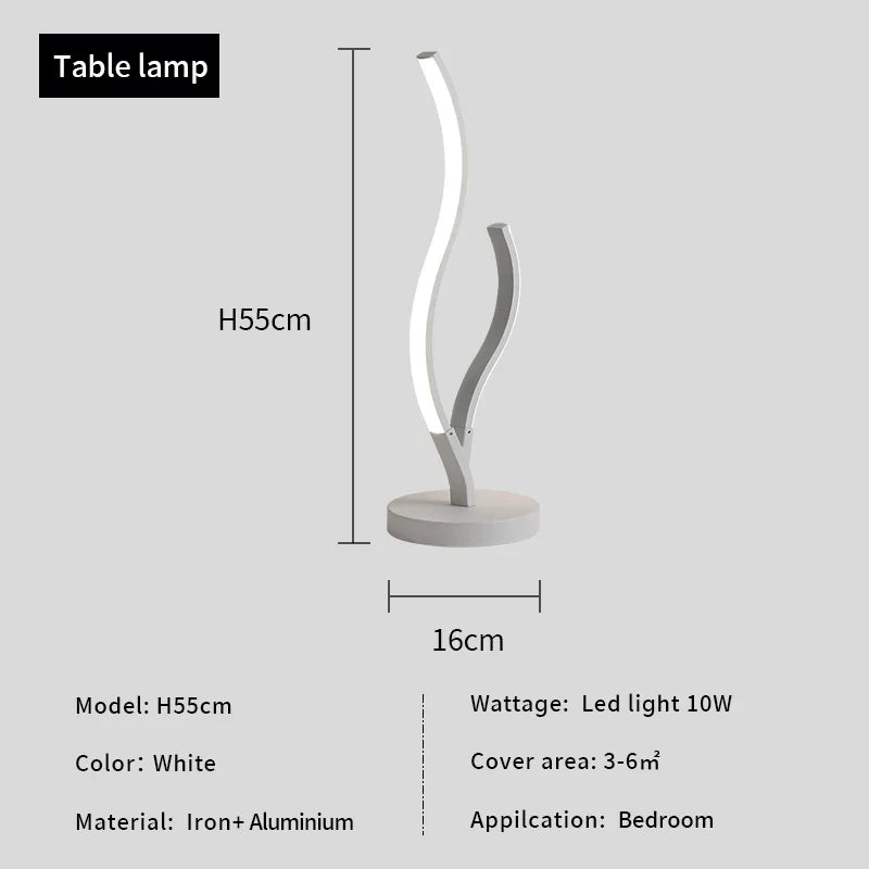 Modern LED Corner Floor Lamp for Living Bedroom, Creative Design Home Decor
