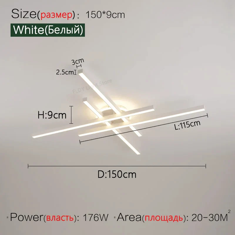 2023 Nordic LED Ceiling Chandelier for Living, Dining, and Bedroom