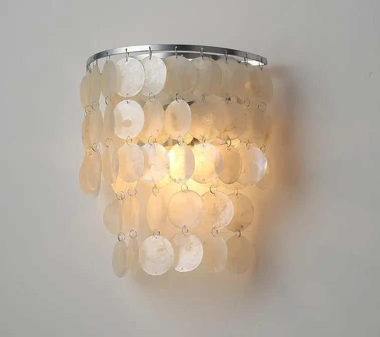 Gold Shell Chandelier Lanterns for Living Room, Restaurant, and Bedroom