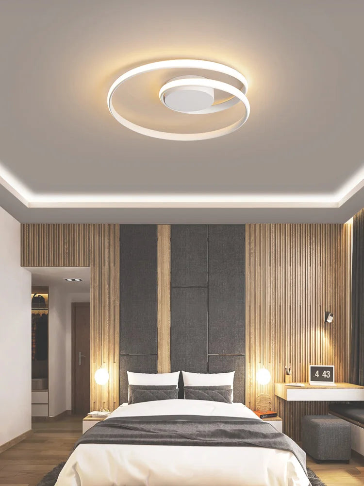 Modern Nordic Style LED Ceiling Lamps Bedroom Study Lighting