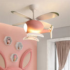 Helicopter Ceiling Fan Chandeliers: Nordic Creative Kids Room Decor Lamp