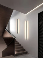 Bedroom Wall Lamp: Nordic Strip Light, Minimalist Design, Black Background, Decorative Luminaires