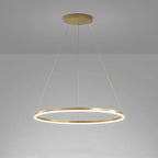 Modern LED Dimmable Chandelier Suspend Lighting, Aluminium Circle Ring Pendant Lights