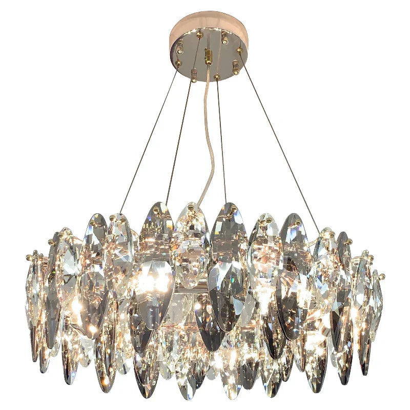 Luxury Crystal Light Chandelier: High-End Nordic Kitchen Living Room Home Decor