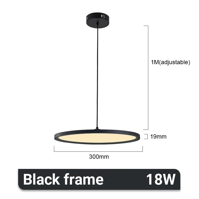 Aluminum Pendant Light: Round LED Ceiling Lamp for Home, Hotel, Restaurant, Bar