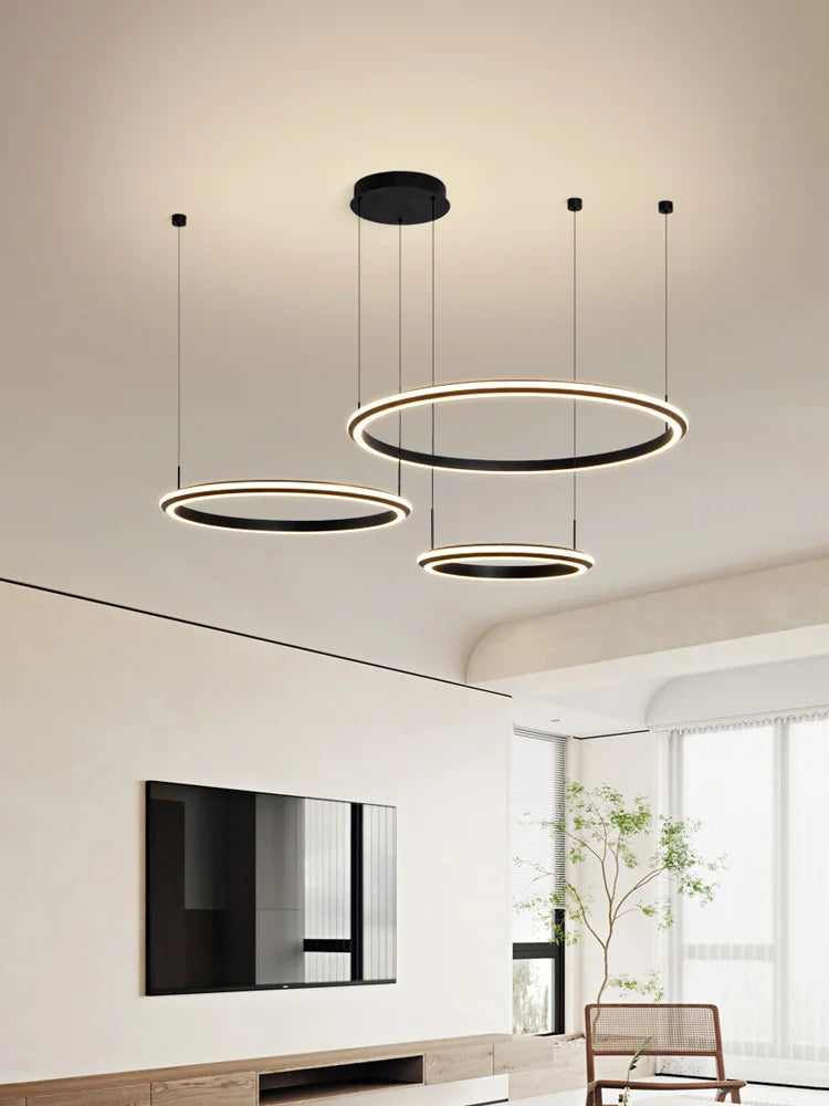 Modern Luxury Ring Chandelier for Living Room, Bedroom, and Restaurant