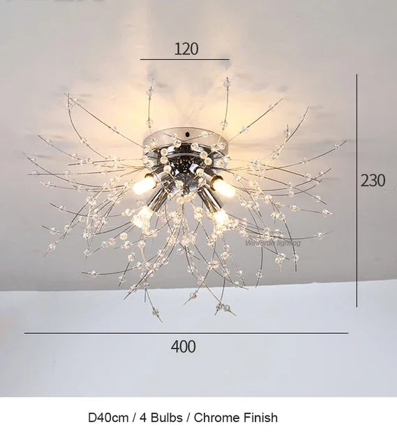 Dandelion Chandelier LED Pendant Lamp for Dining Room, Bedroom, Shops