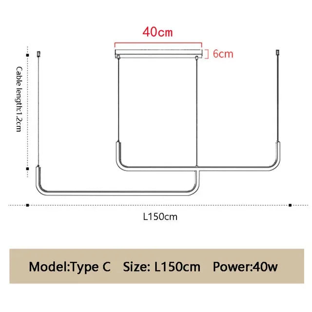 LED Chandelier: Modern Black Gold Dimmable Lighting for Dining Room, Kitchen Table