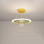 Saturn LED Chandelier: Nordic Modern Style for Bedroom, Study, Dining & Living Room