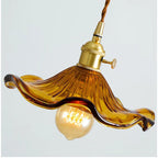 Lotus Leaf Pendant Lights: Modern Nordic Glass Pendant Lamp for Bedroom, Dining Room, Kitchen