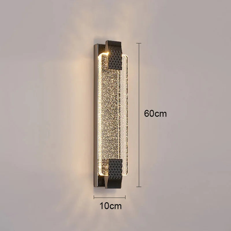 Modern Gold Black LED Wall Lamp for Bedroom Living Room Decoration