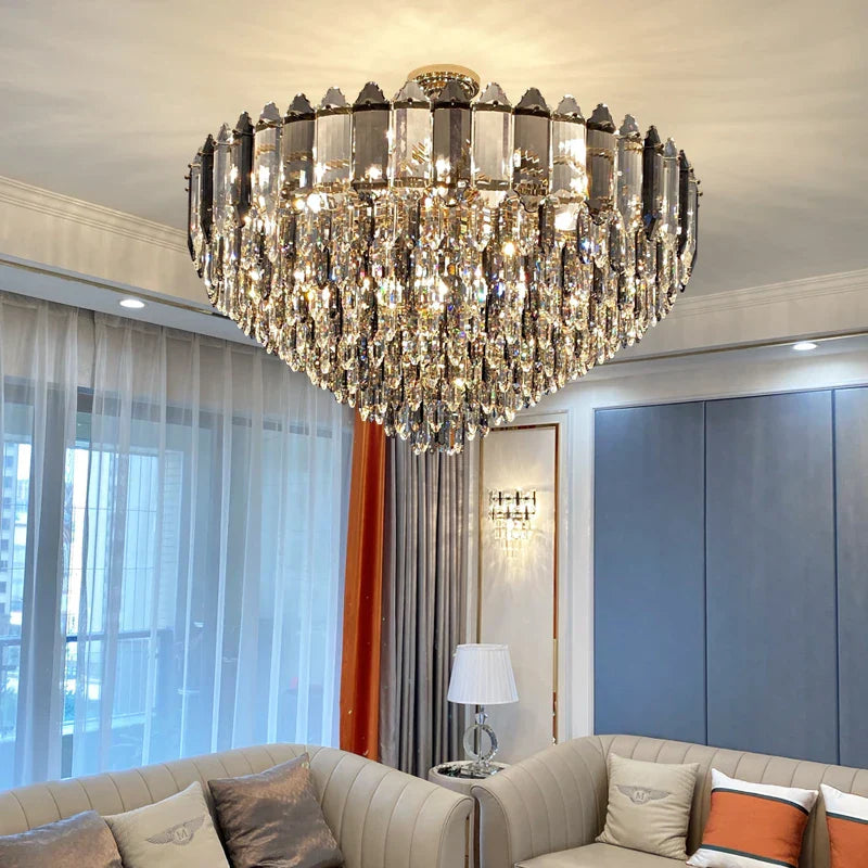 Crystal Chandelier: Post Modern Luxury Light for Living Room, Bedroom, Kitchen & Dining Room