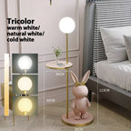 Resin Floor Lamp with Round Table for Children's Room and Study
