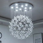 Flower Ball Chandelier with GU10 LED Lights for Modern Villa Lighting