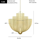 Geometric Iron Chandelier | Nordic Loft Pendant Light Fixture