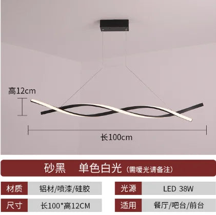 Nordic Chandelier Lighting for Living Dining Room Decor & Kitchen Hanging Lamp